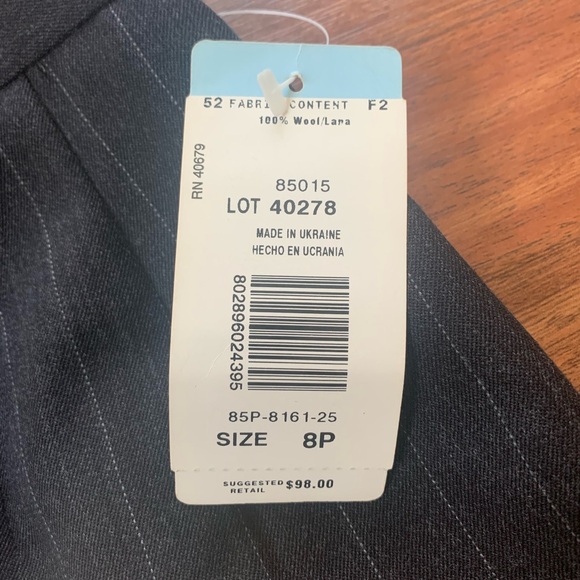 Harve’ Bernard high waisted wool pencil skirt size 8P NWT! Stitched design - Picture 5 of 10